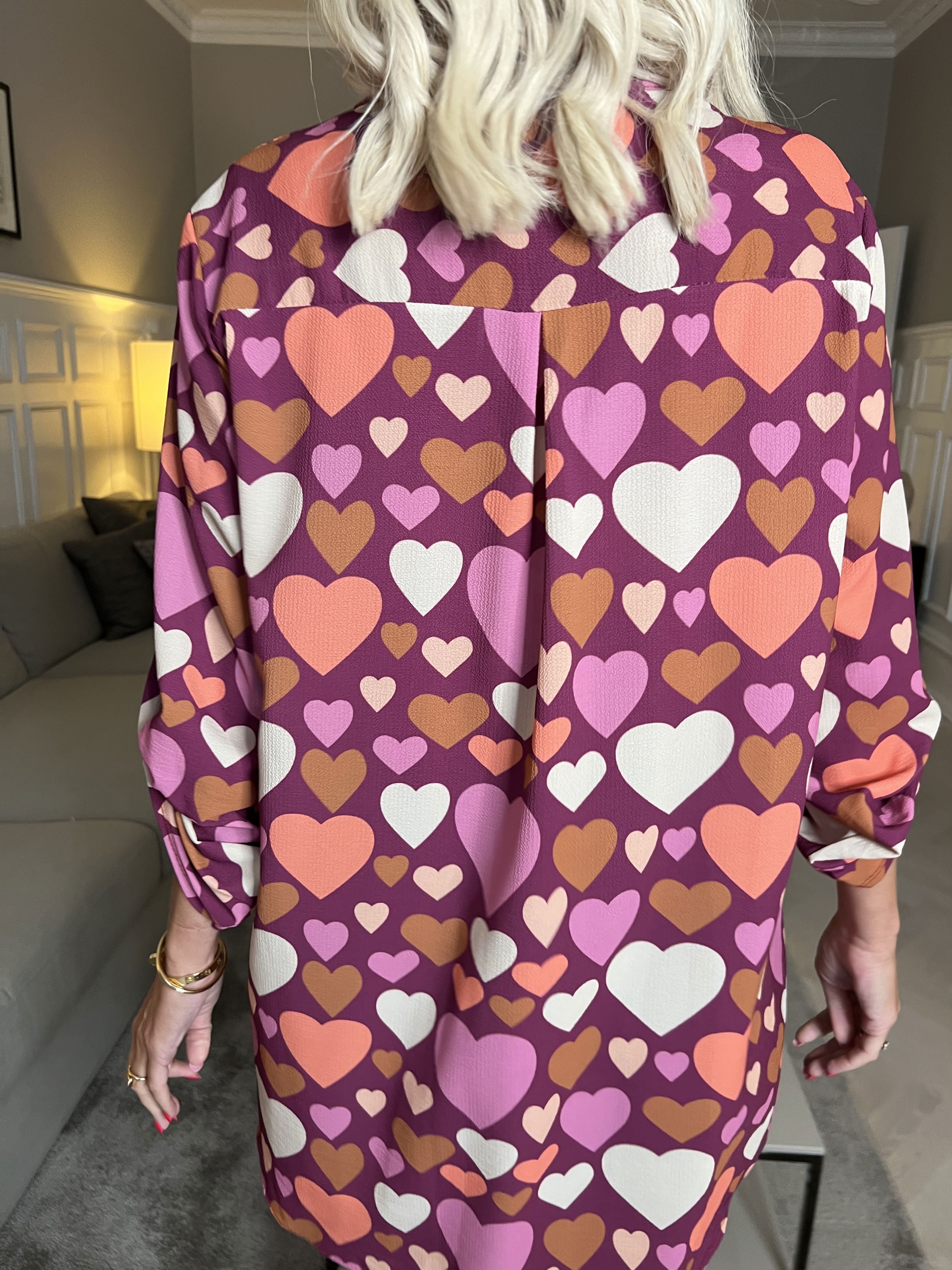 Vanesa Heart - Skjorte med mønster af hjerter